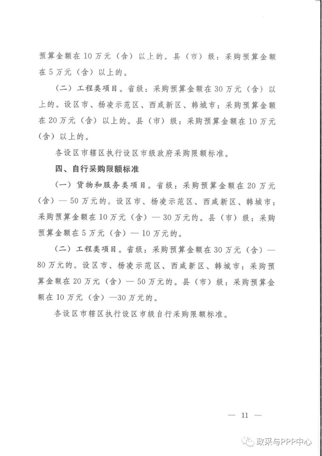 《陕西省人民政府办公厅关于印发2020年度政府集中采购目录及采购限额标准的通知》