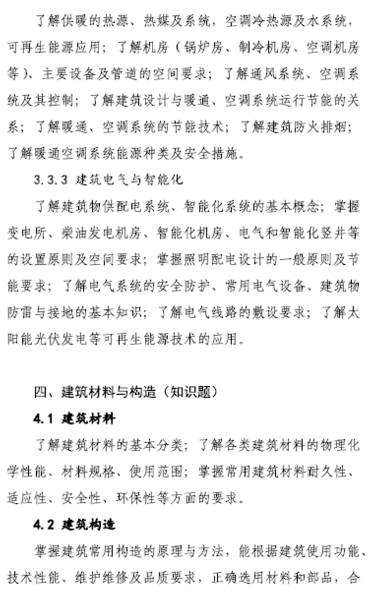 大事件！9门变6门！一级注册建筑师考试大纲（21版）发布，2023年执行！